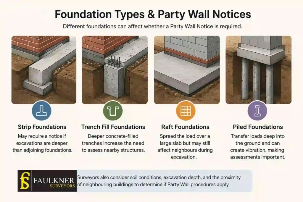 How Do Construction Methods Affect Party Wall Requirements? A Homeowner’s Guide 1 How Do Different Foundation Types Influence Party Wall Notices Basingstoke?