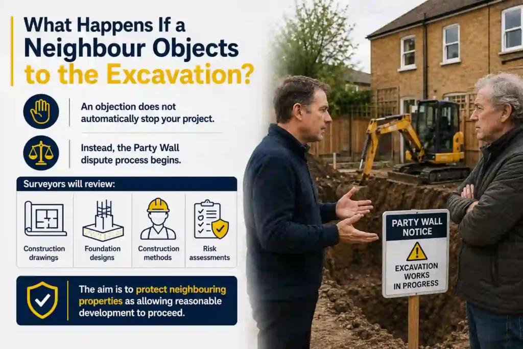 The Complete Guide to Section 6 Excavation Notices 3 What Happens If a Neighbour Objects to the Excavation Basingstoke