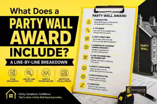 Party Wall Awards Explained Line-by-Line: What Property Owners and Neighbours Need to Know 1 What Does a Party Wall Award Include? A Line-by-Line Breakdown Basingstoke